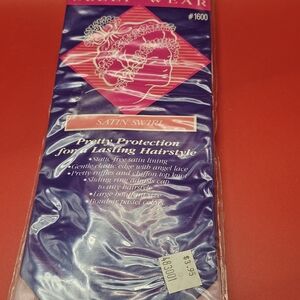 Vintage Andree Pink‎ Satin Hair Cap